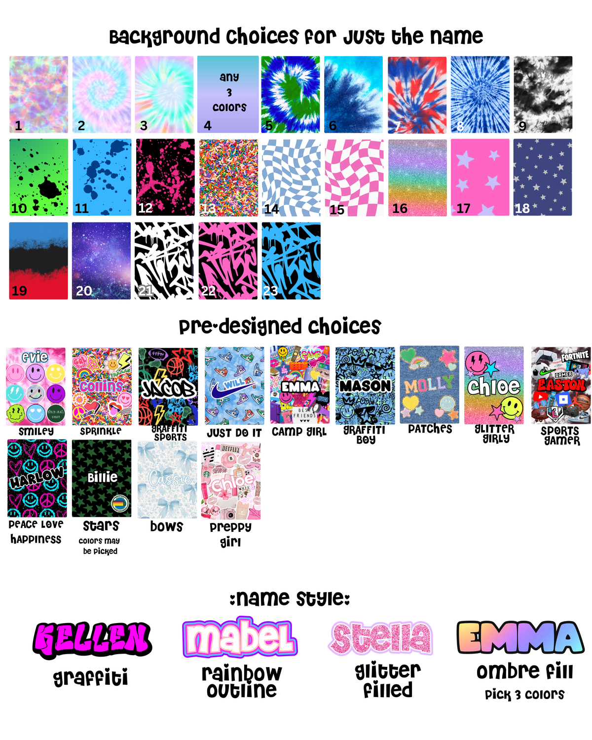 BRSwag Just the Name Clip Cases