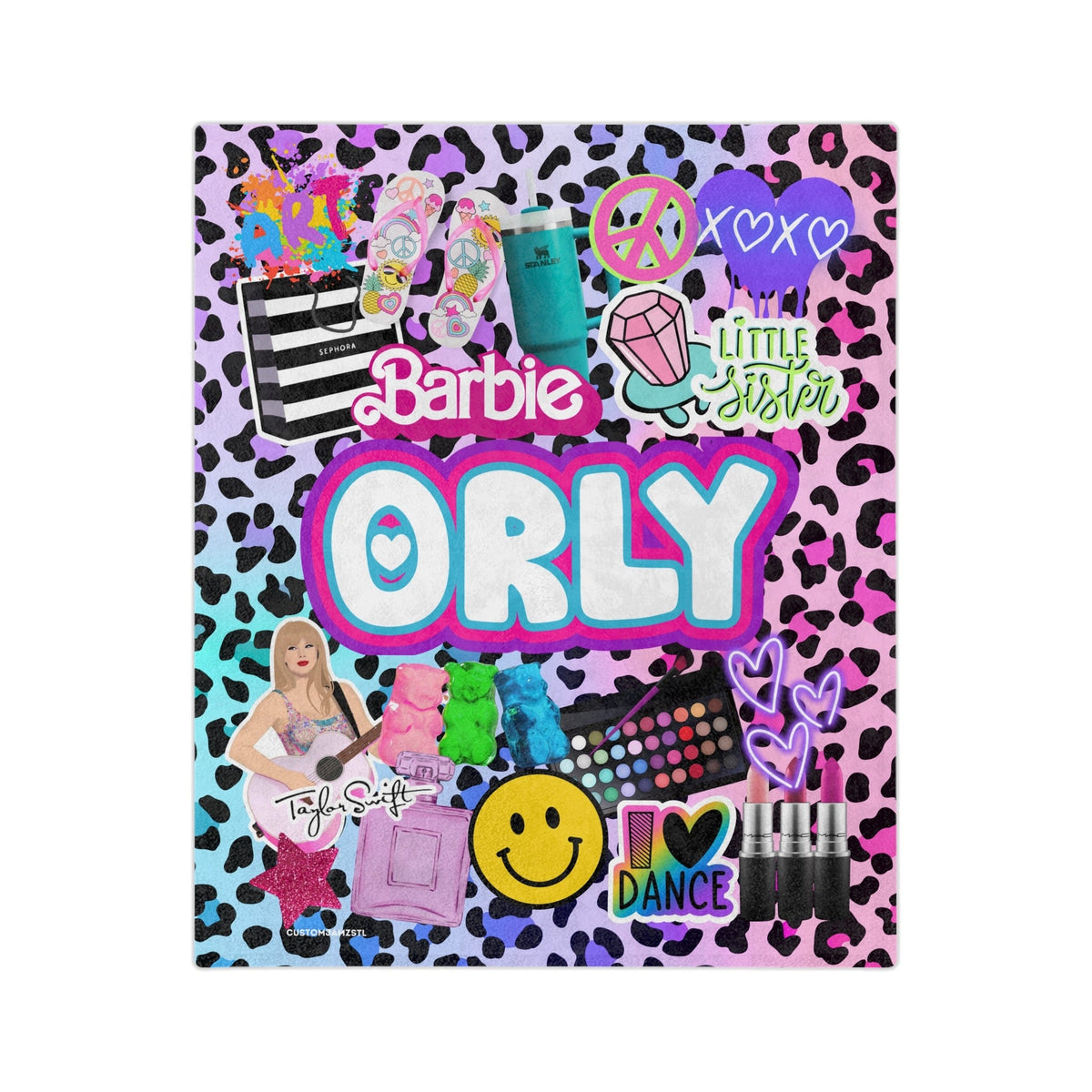 BRSwag "My Favorite Things" Throw Blanket
