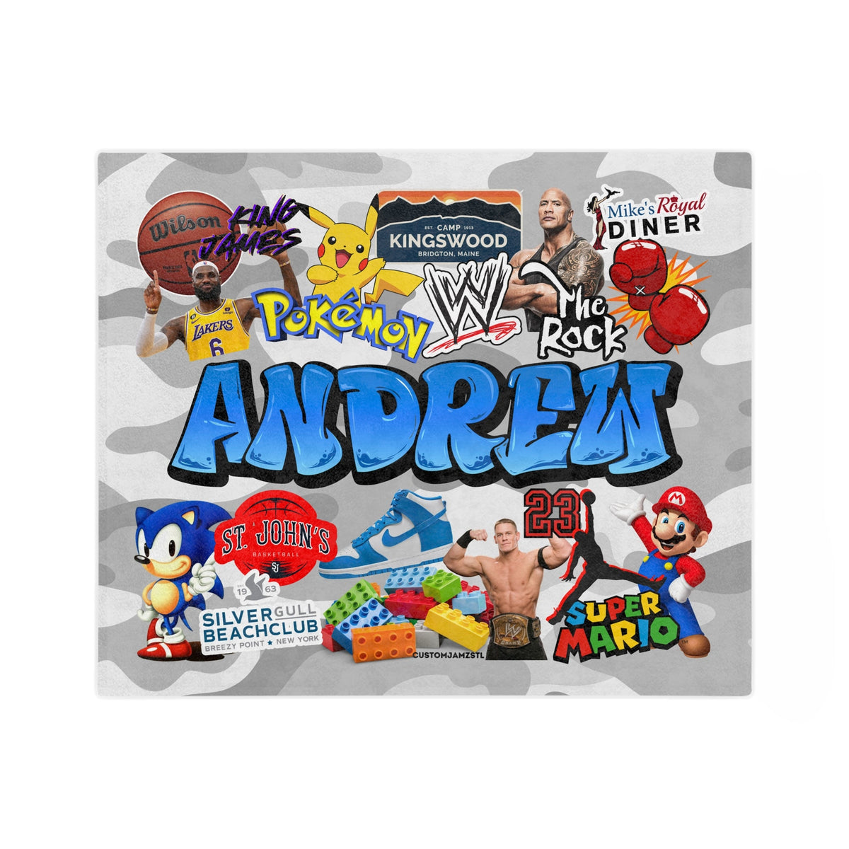 BRSwag "My Favorite Things" Throw Blanket