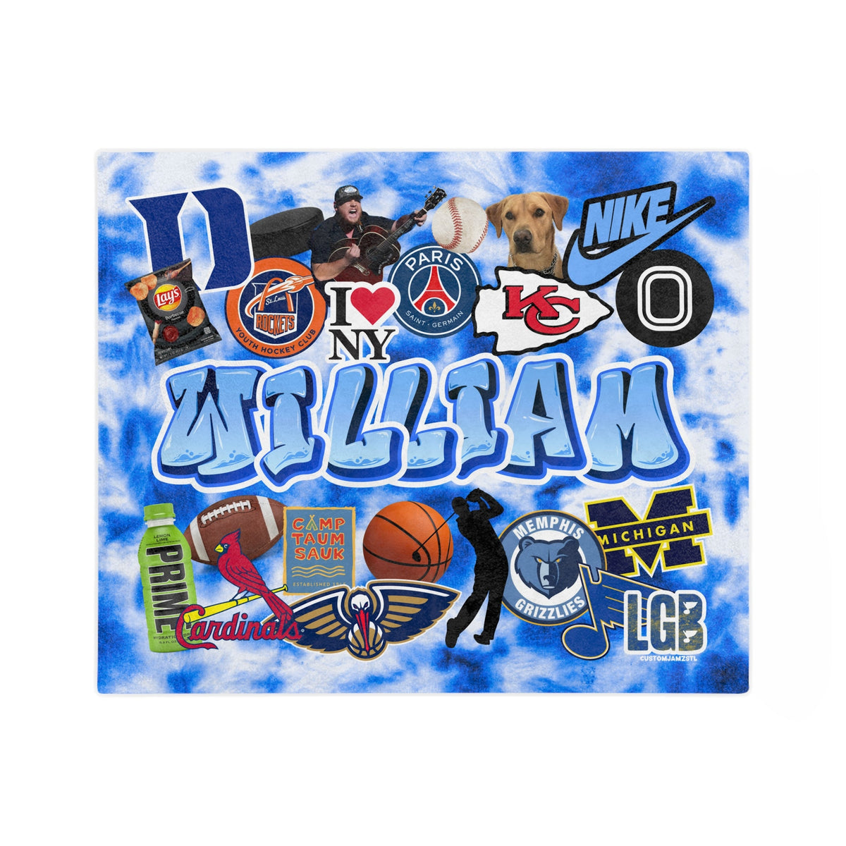 BRSwag "My Favorite Things" Throw Blanket